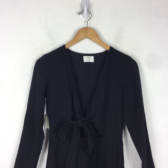 NWT Aritzia Wilfred Aubagne Black Midi Dress - Picture 4 of 14